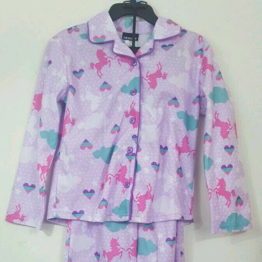 Girls Joe Boxer Pajamas Set Pants & Shirt Hearts